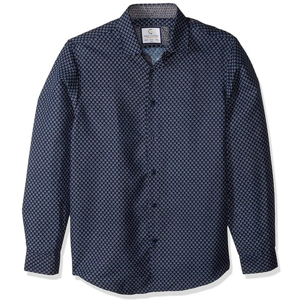 Flash Apparel Mens Premiere Long Sleeve Button Up Dress Shirt Colorful Brown Circles Untucked Flash Apparel Mens Premiere Long Sleeve Button Up Dress Shirt Colorful Brown Circles Untucked